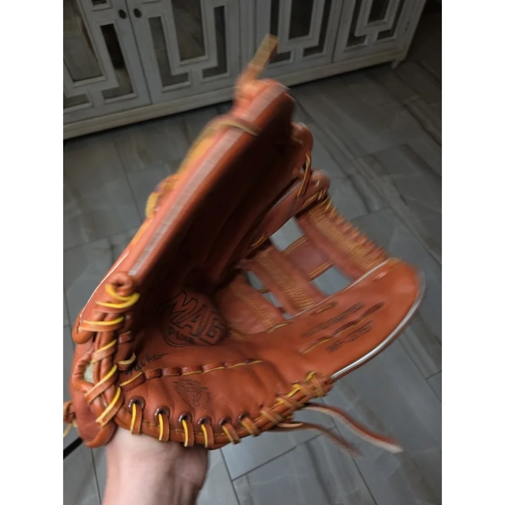 Mag Plus Mp3797 Cow Hide Adult Baseball‎ Glove Right Handed Player D1